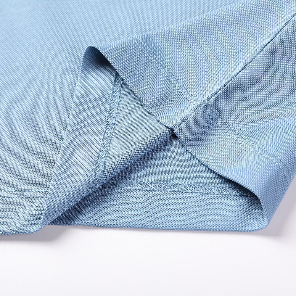 Business Casual Silk Cotton Blend Polo - oukumen