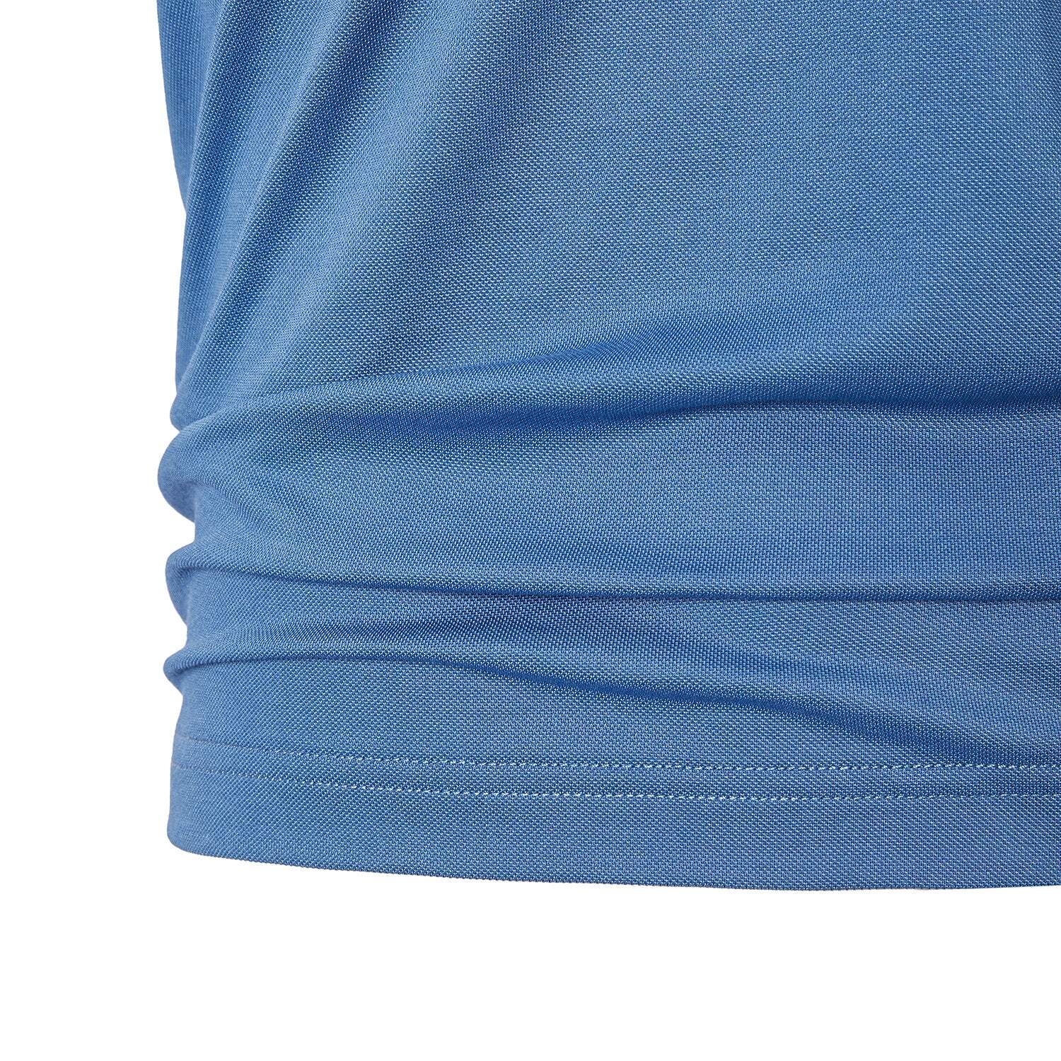 Cotton Silk Color-Block Zipper Polo - oukumen