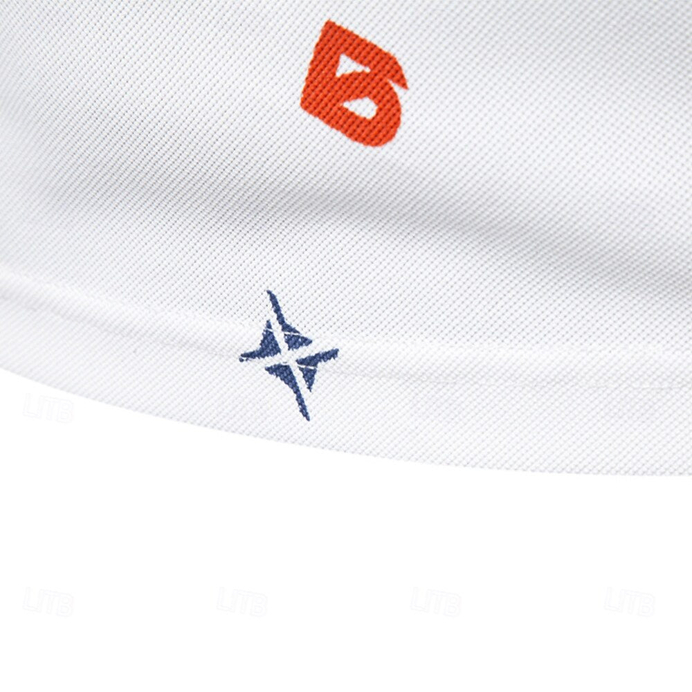 Printed Short-Sleeve Polo - oukumen
