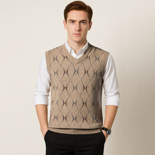 Knitted V-Neck Sweater Vest