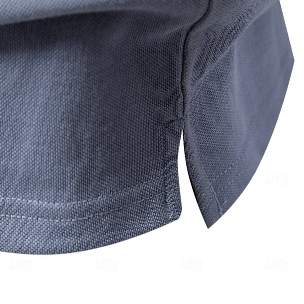 Floral Print Knit Polo Sweater - oukumen