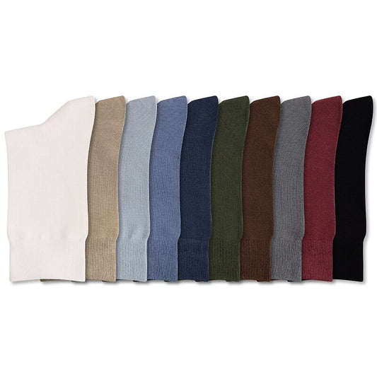 100% Cotton Knit Crew Socks - oukumen