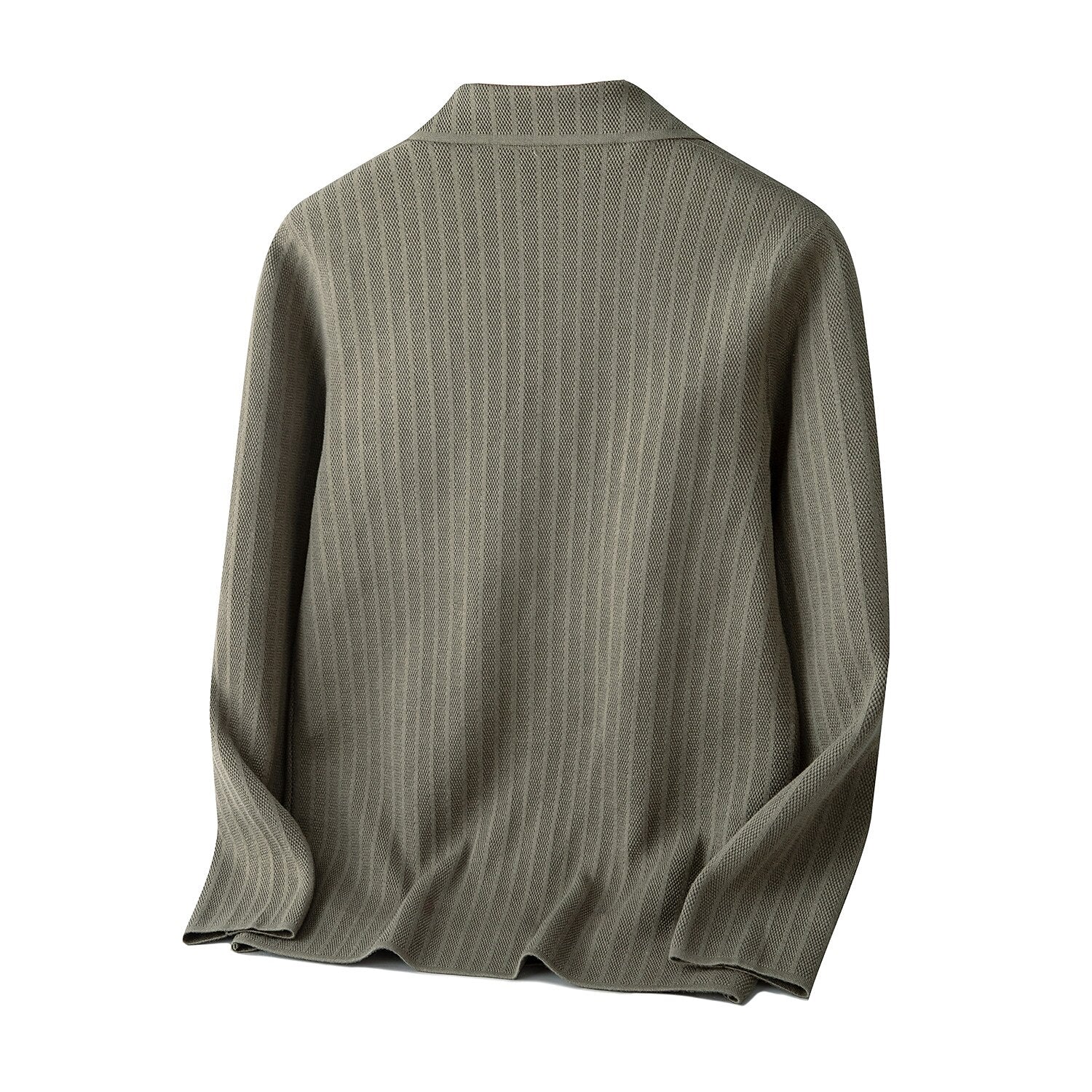 Textured Knit Blazer - oukumen