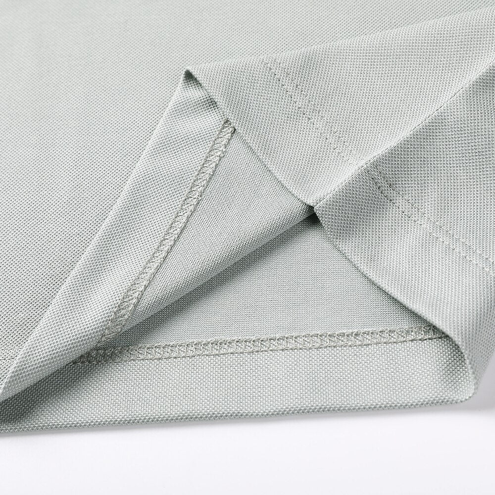 Business Casual Silk Cotton Blend Polo - oukumen