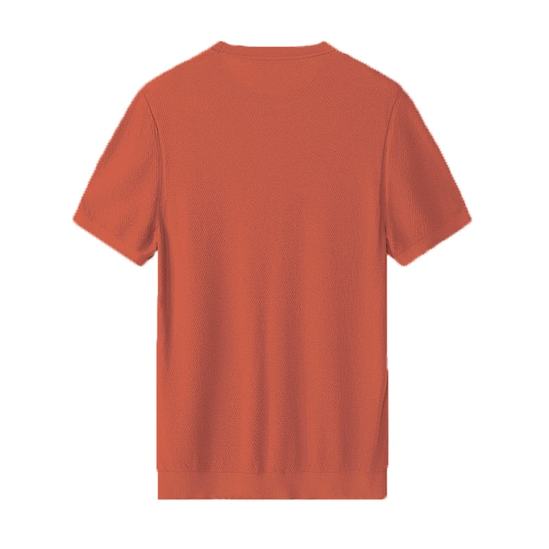 TENCEL™ Lyocell Silk Blend Luxe Knit Tee - oukumen