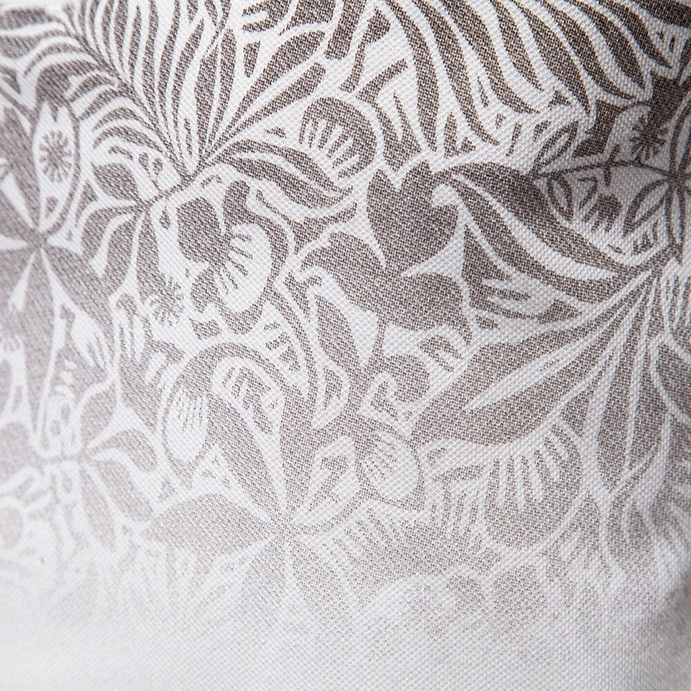 Floral Print Knit Polo Sweater - oukumen