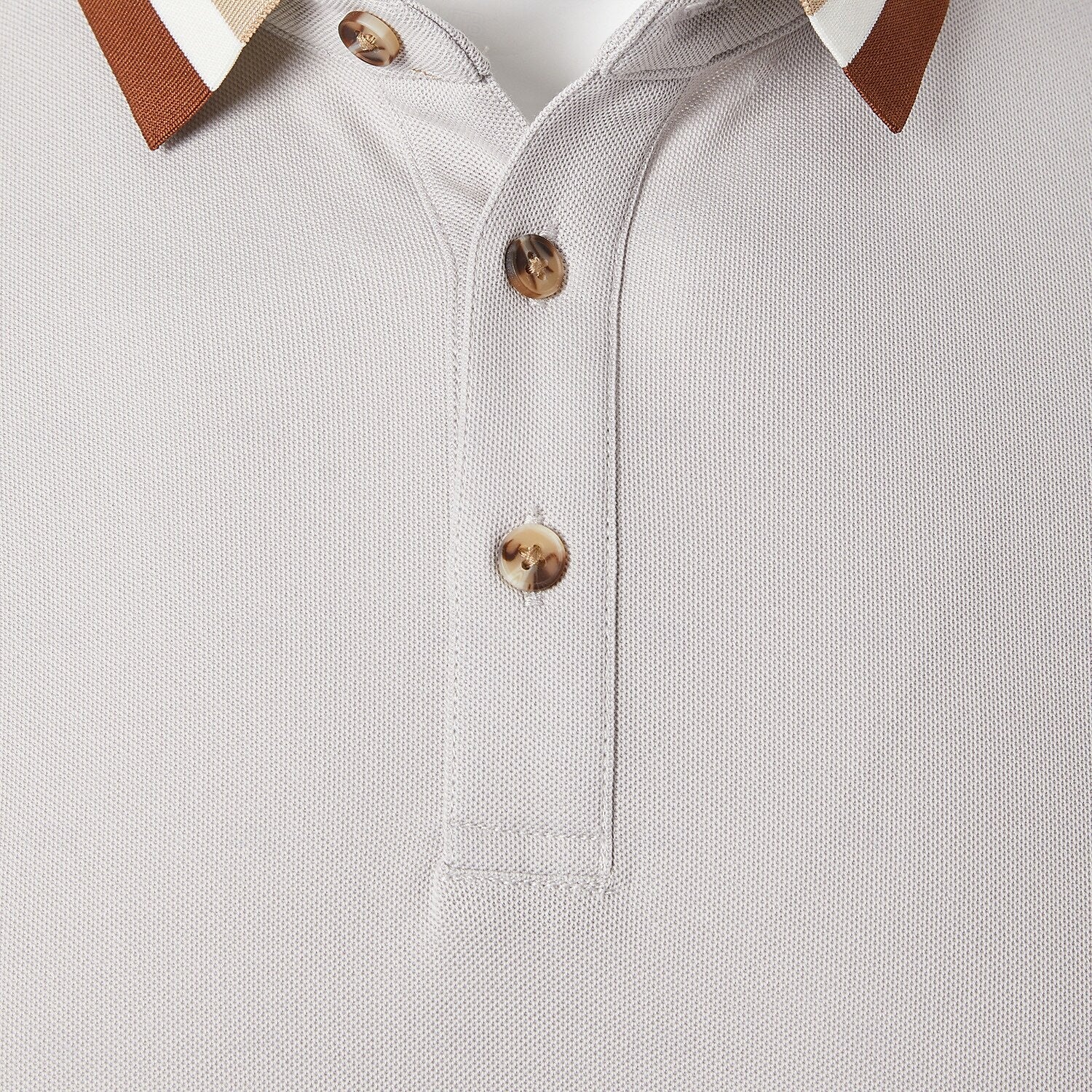 Modern Colorblock Knit Polo Shirt - oukumen