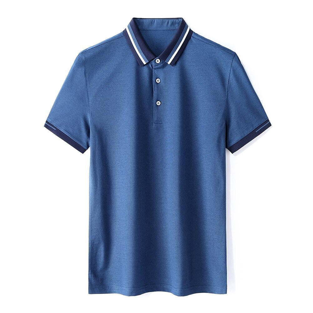 Luxury Mulberry Silk Blend Polo - oukumen