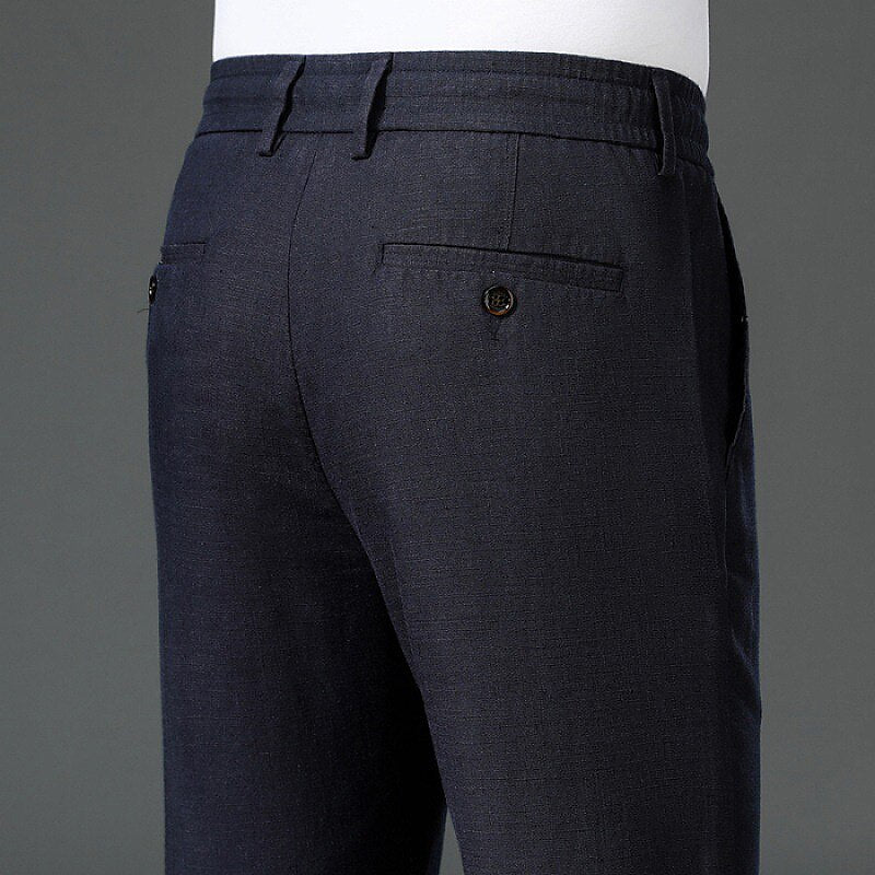 Cotton-Linen Drawstring Pants - oukumen
