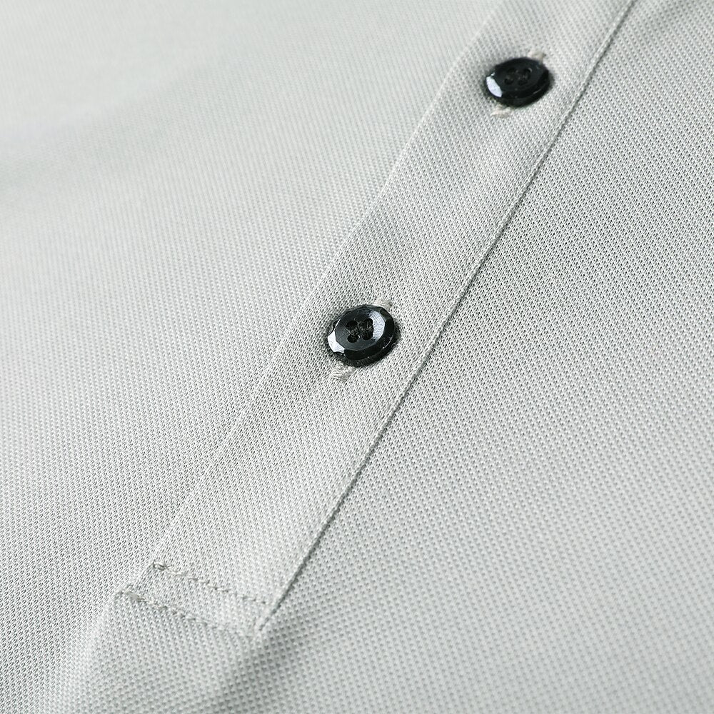 Business Casual Silk Cotton Blend Polo - oukumen