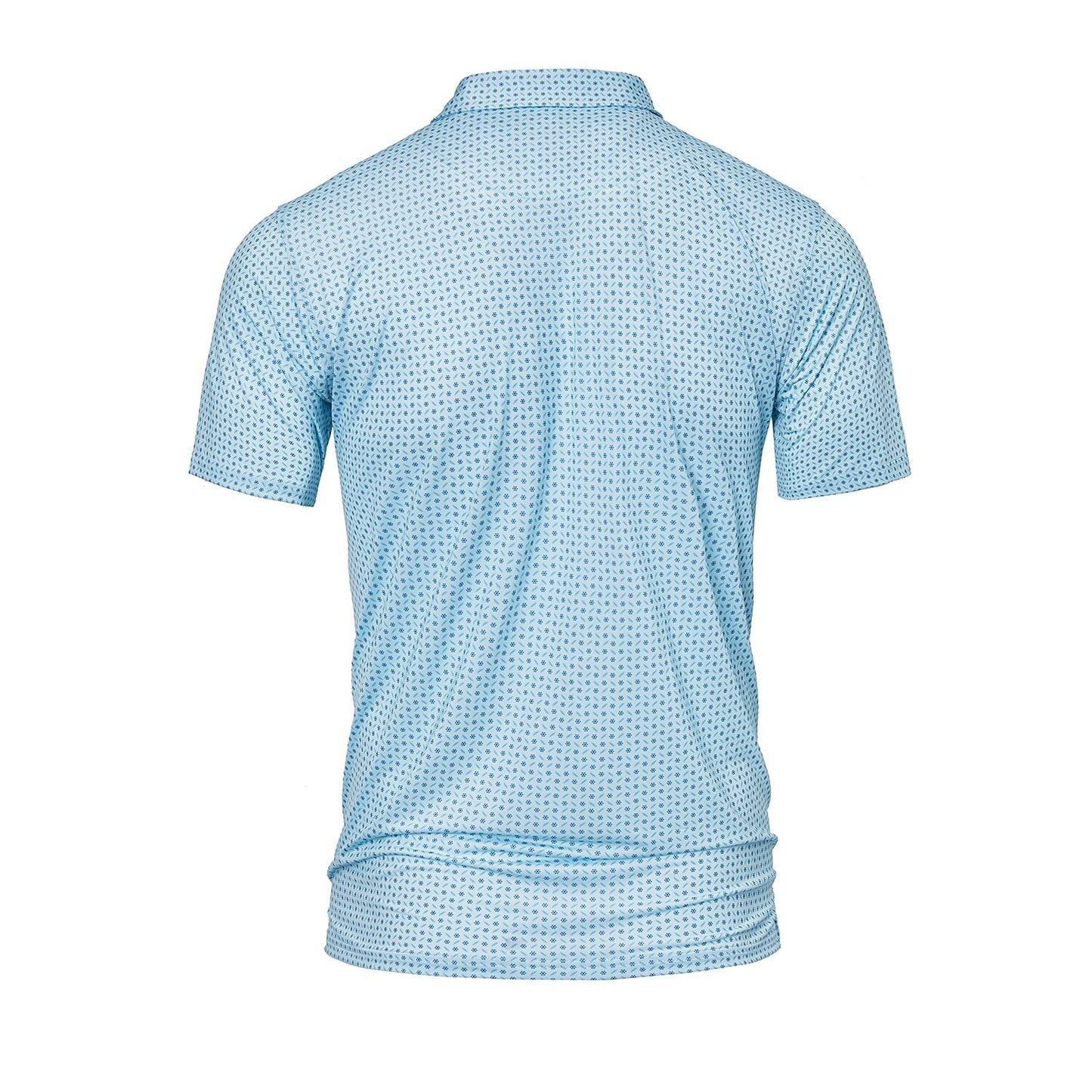 Quick-Dry Geometric Print Polo Shirt - oukumen