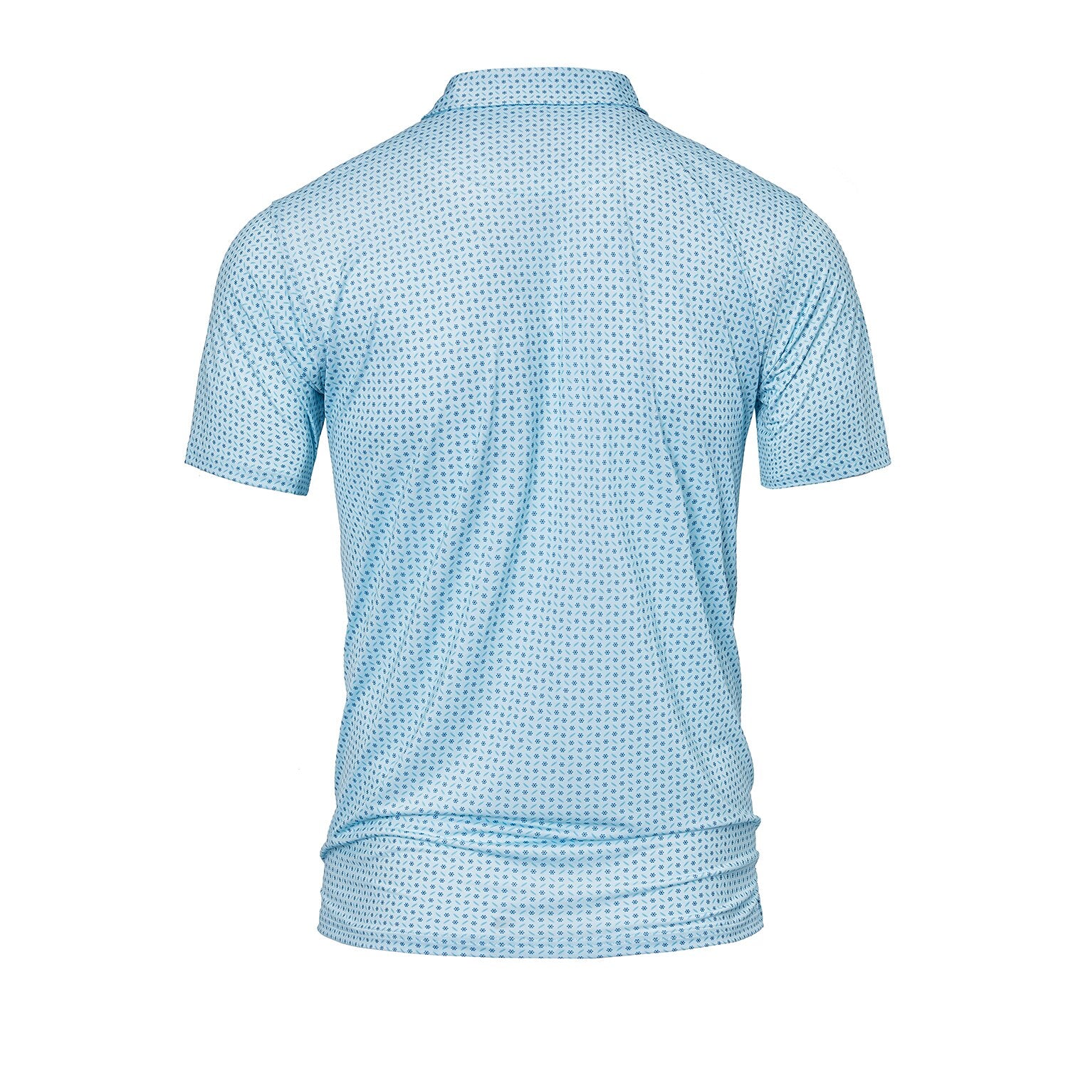 Quick-Dry Geometric Print Polo Shirt - oukumen