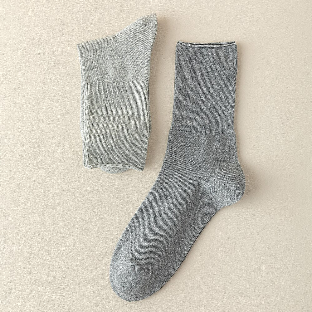 100% Cotton Crew Socks - oukumen
