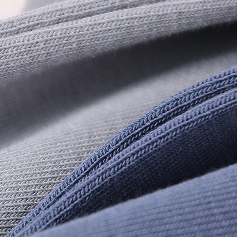 100% Cotton Knit Crew Socks - oukumen