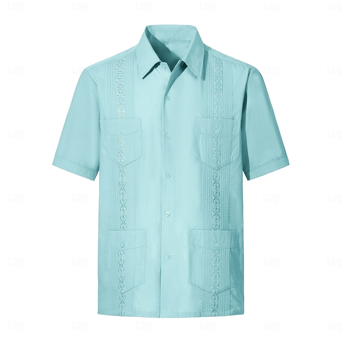 Classic Guayabera Cotton Shirt - oukumen