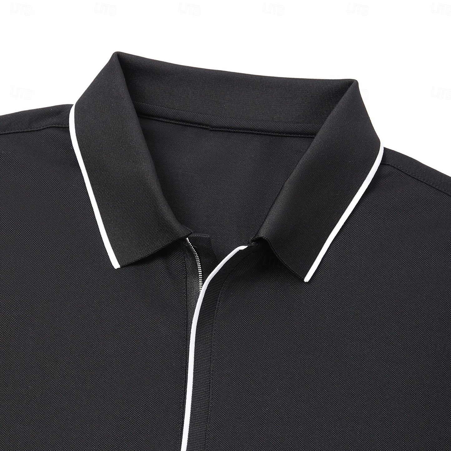Cotton-Silk Quarter-Zip Polo - oukumen