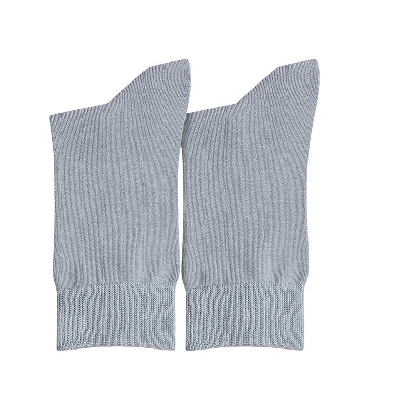 100% Cotton Knit Crew Socks - oukumen