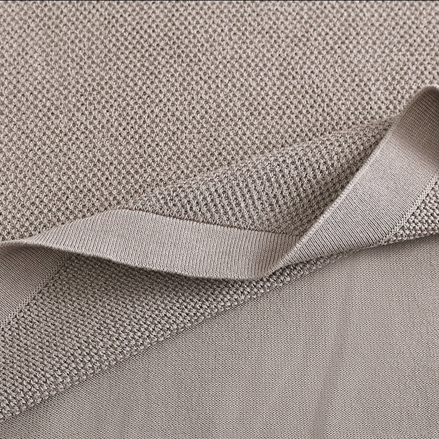 Refined Knit Zip Polo Shirt - oukumen