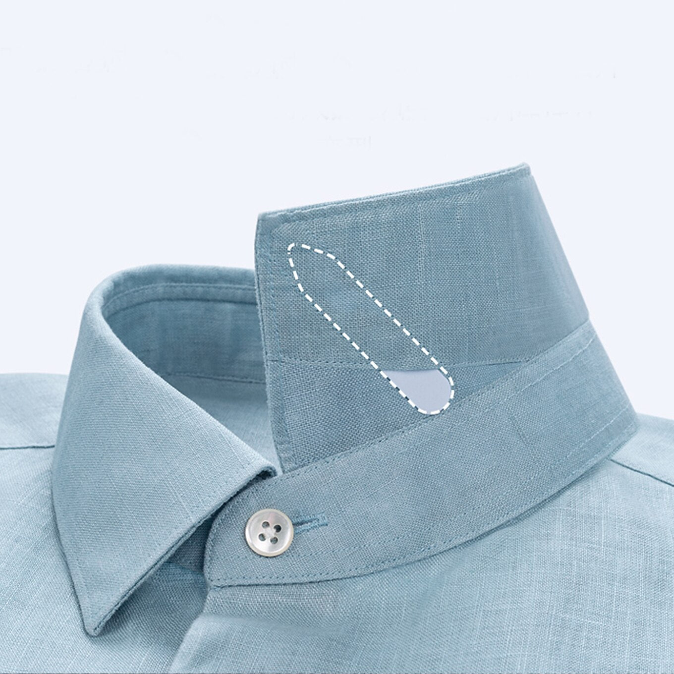 100% Linen Classic Solid Shirt - oukumen