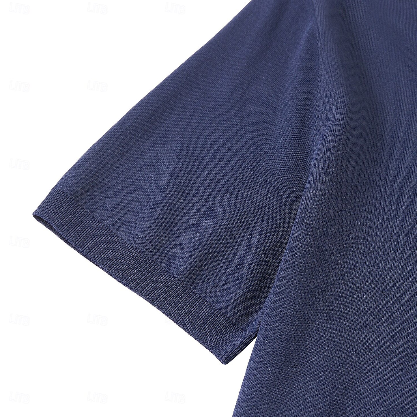 Classic Fit V Neck Polo Shirt - oukumen