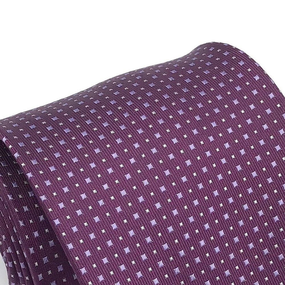 100% Silk Plum Purple Tie - oukumen