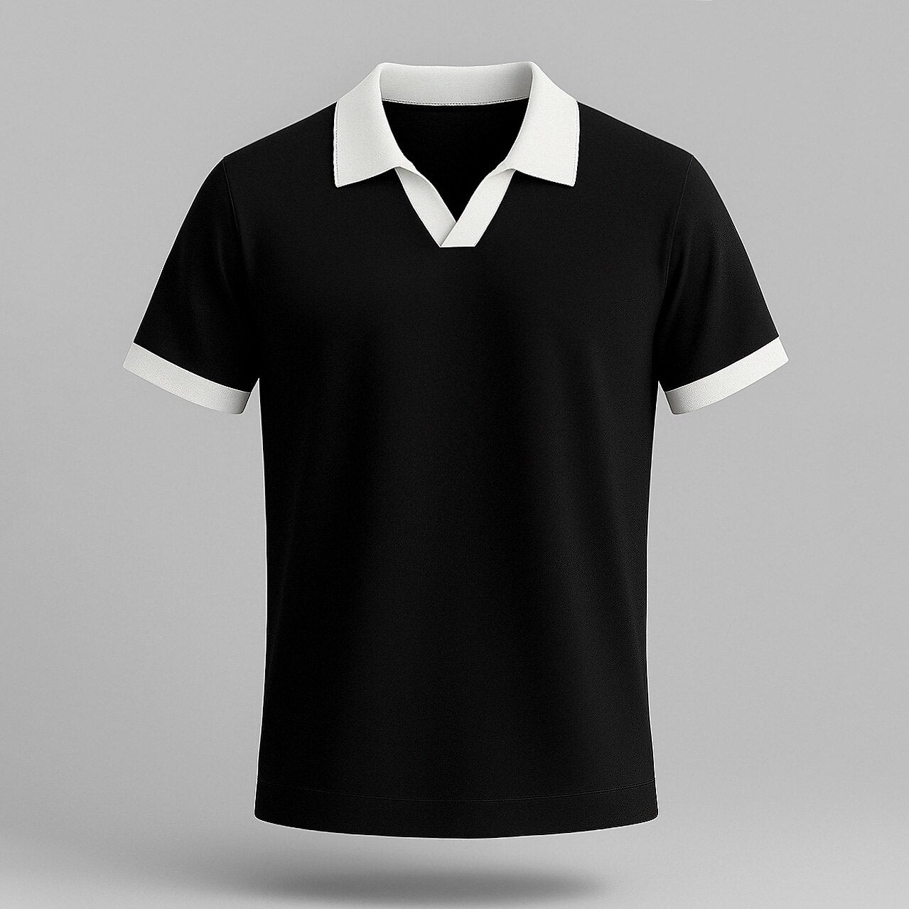 100% Cotton Colorblock Performance Polo - oukumen