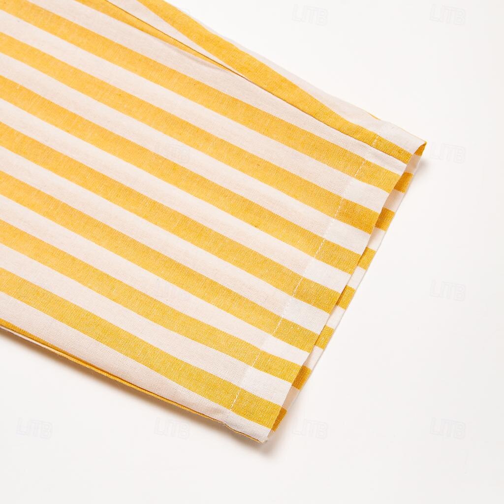 Stripe Linen Pants Trousers Summer Pants - oukumen