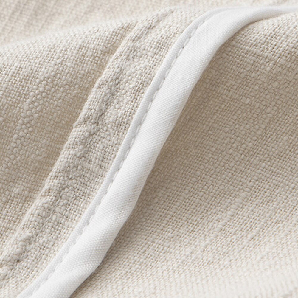 Tailored Linen-Cotton  Blazer - oukumen