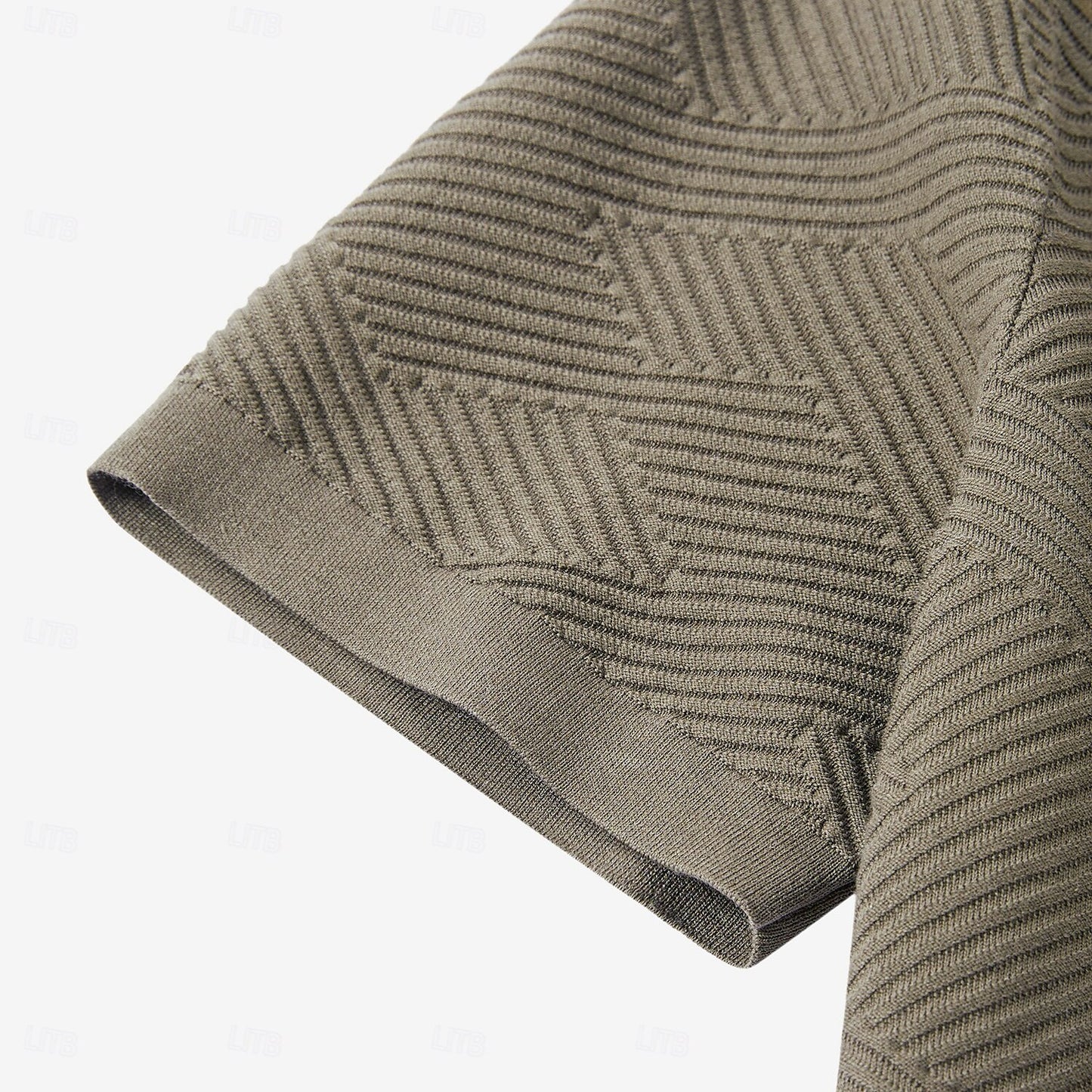 Silk Linen Cotton Crew Neck Knit T-Shirt - oukumen