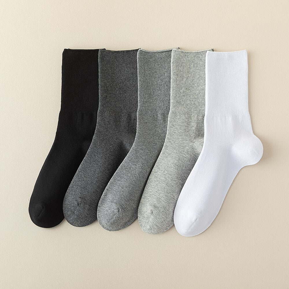 100% Cotton Crew Socks - oukumen