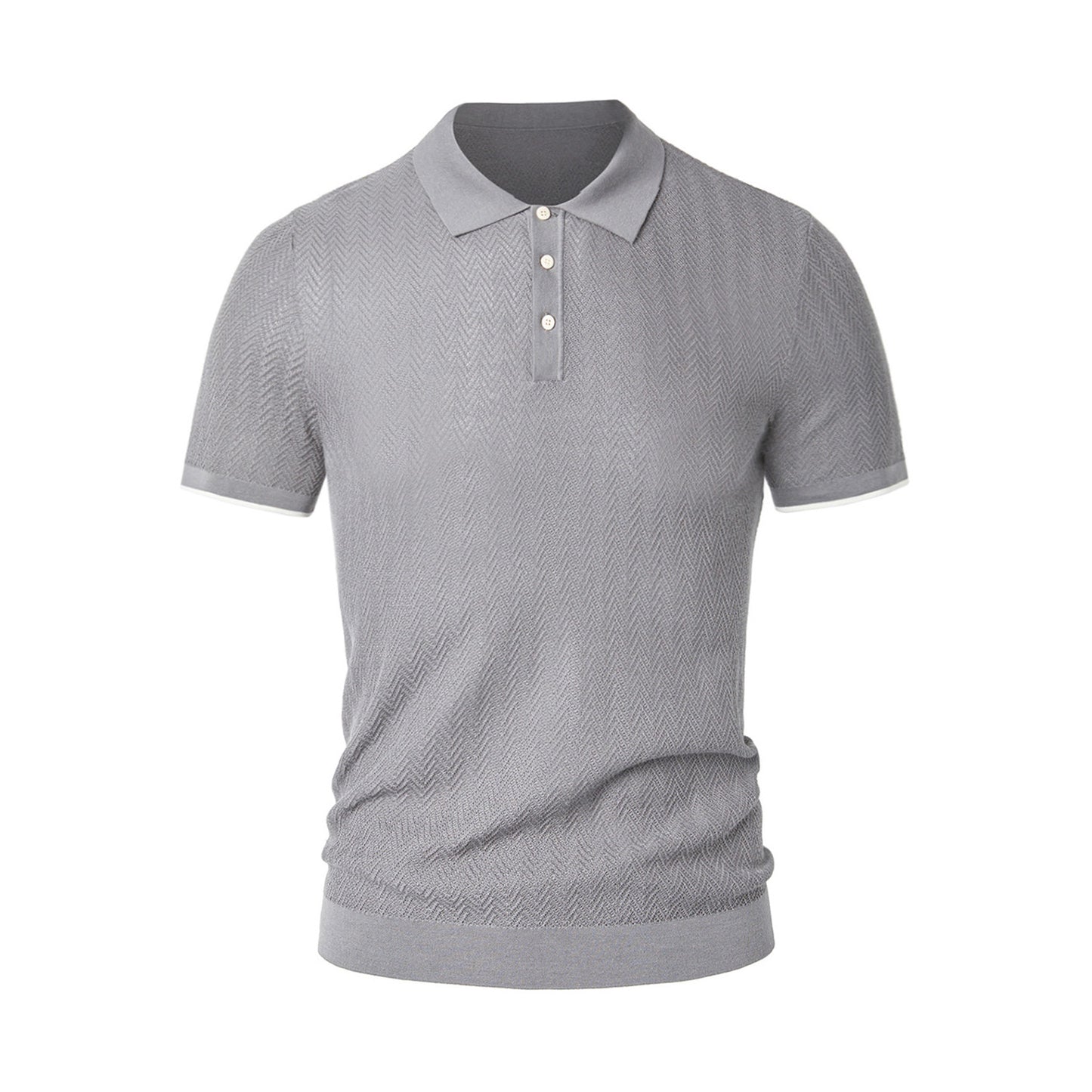 Cotton Mulberry Silk Casual Polo