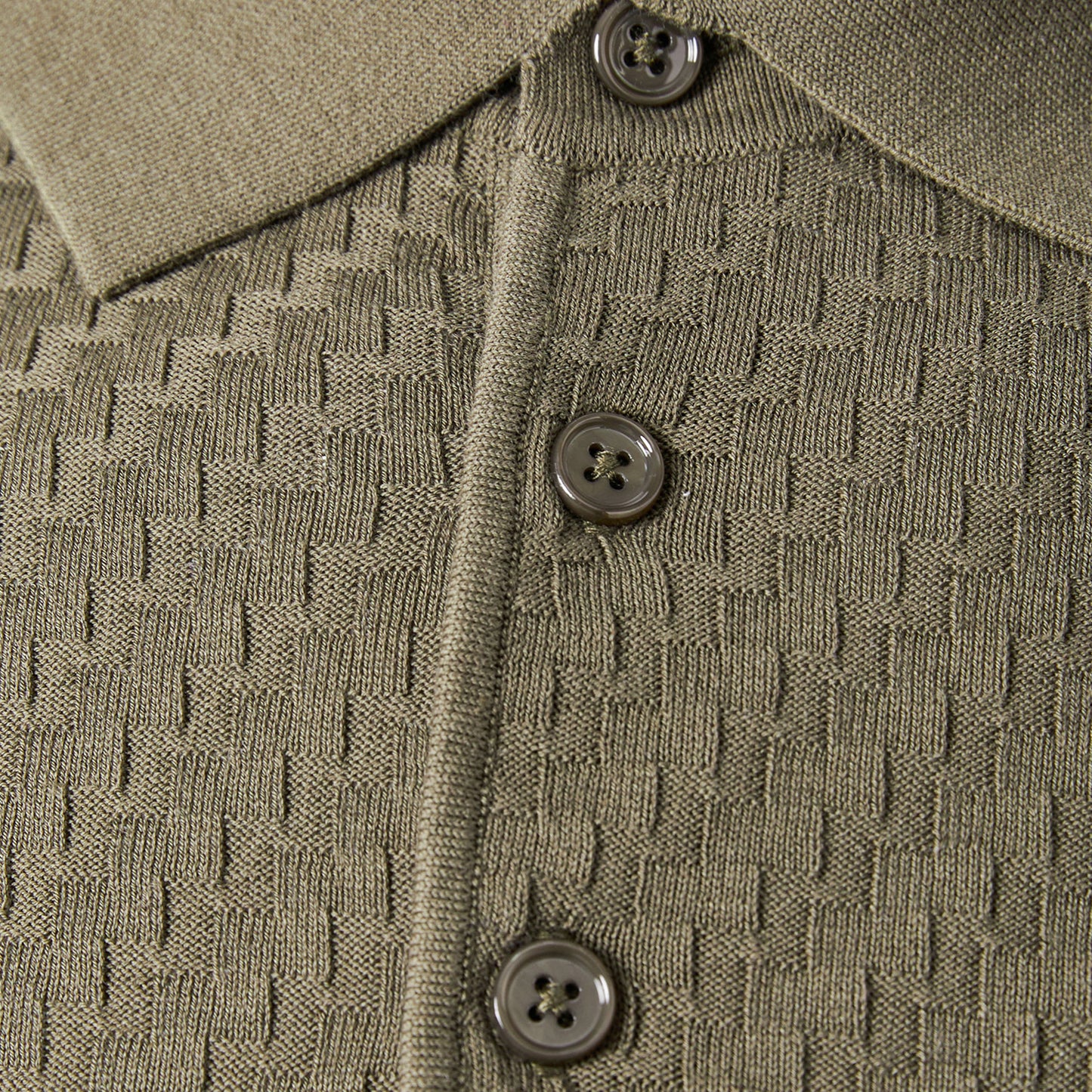 Cotton Mulberry Silk Linen Lapel Polo