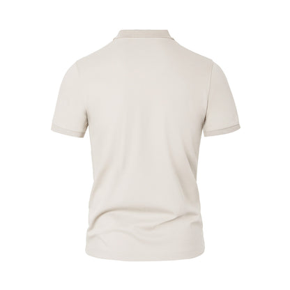 Cotton Linen Classic Fit Polo - oukumen