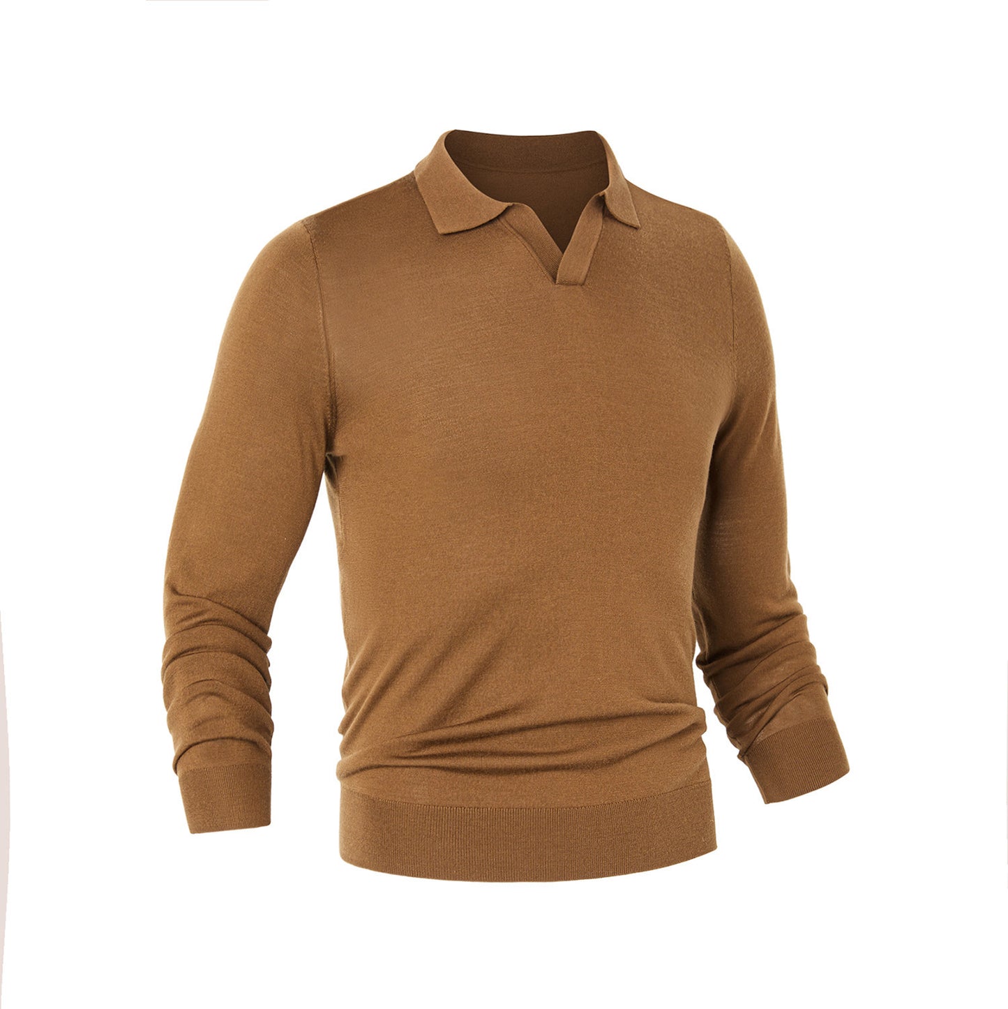 100% Wool V Neck Pullover Spring Sweater