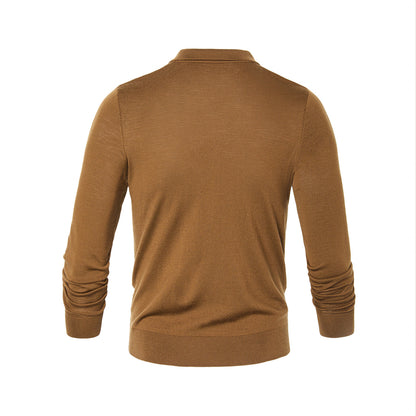 100% Wool V Neck Pullover Spring Sweater