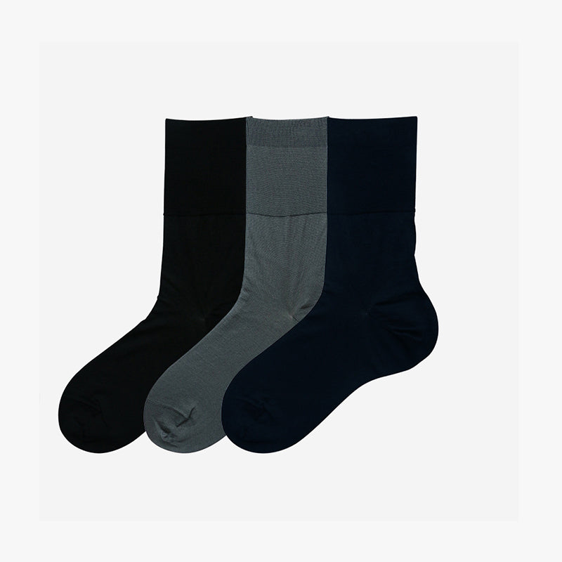 Mercerized Cotton Business Suit Socks - oukumen