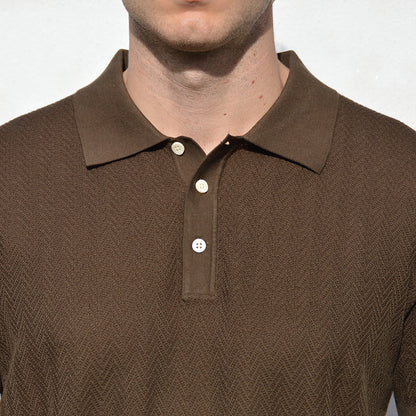 Cotton Mulberry Silk Casual Polo