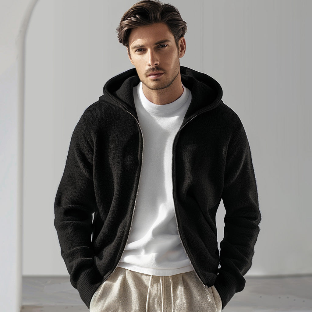 100% Merino Wool Full Zip Sweater