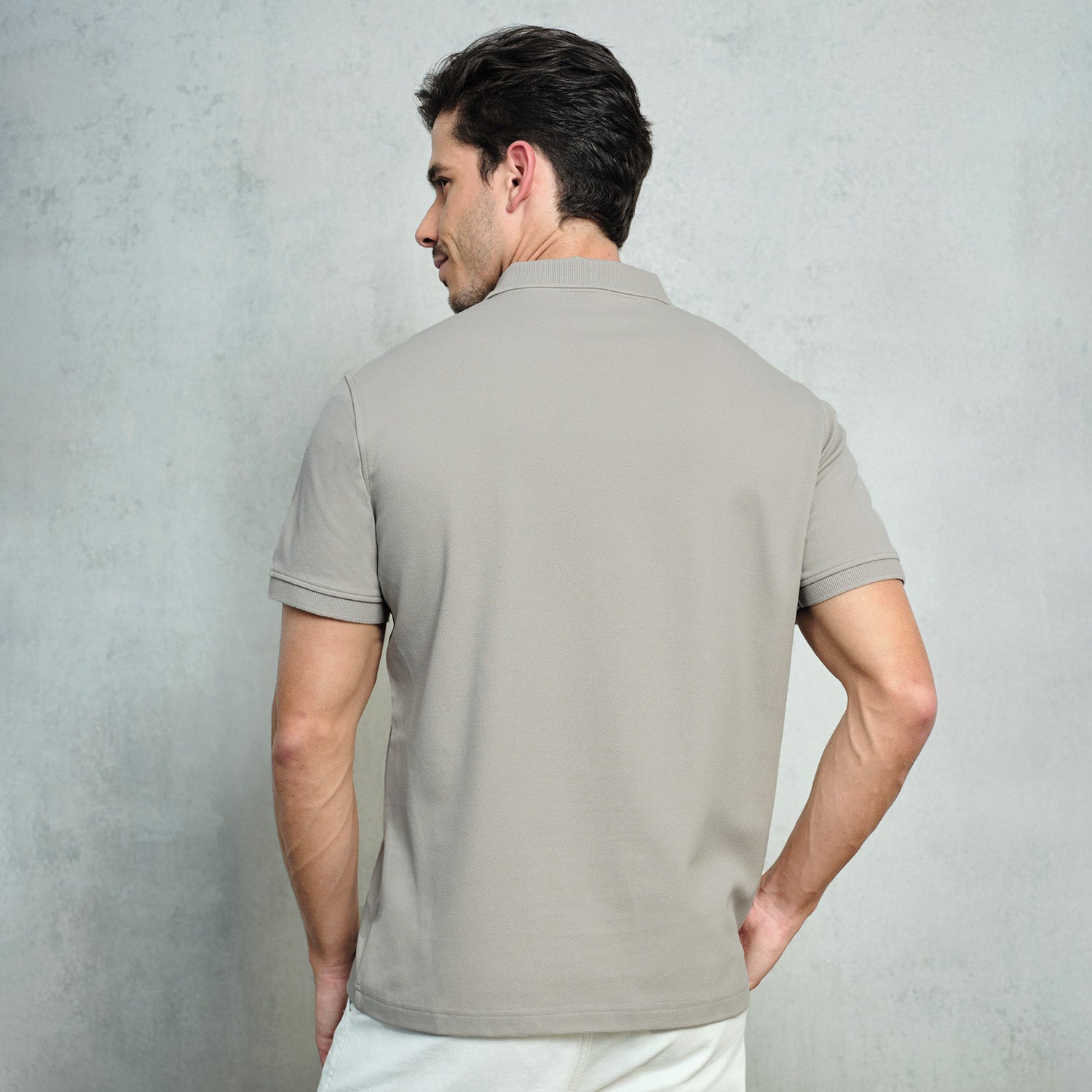 Cotton Linen Classic Fit Polo - oukumen