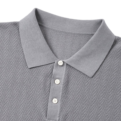 Cotton Mulberry Silk Casual Polo