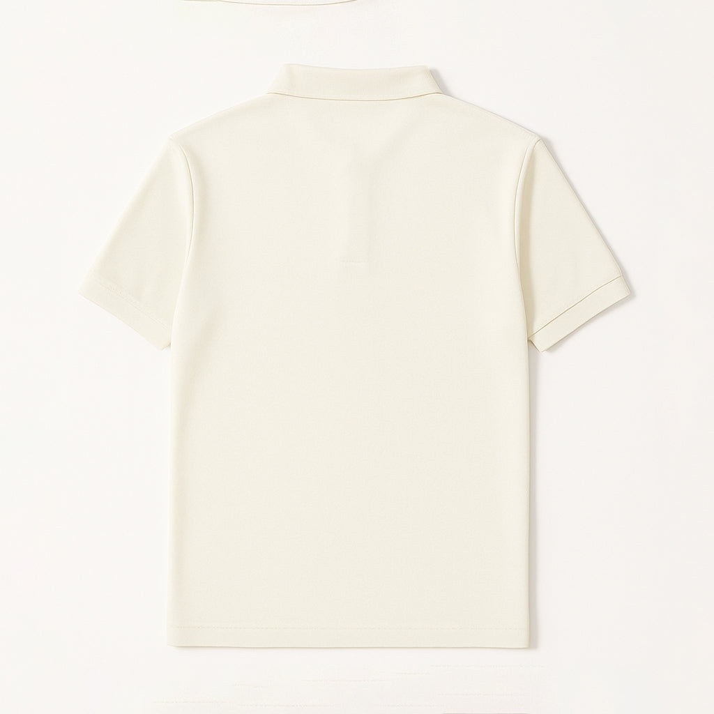 100% Cotton Geometric Print Polo