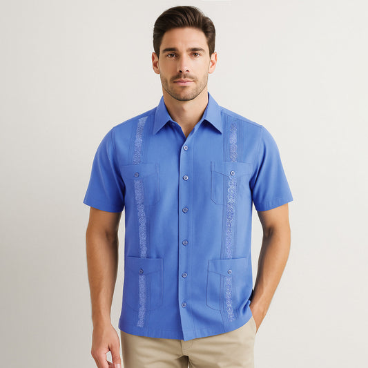 Classic Guayabera Cotton Shirt - oukumen