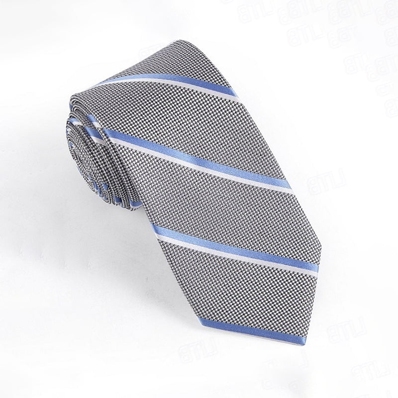 100% Silk Embroidered Ties - oukumen