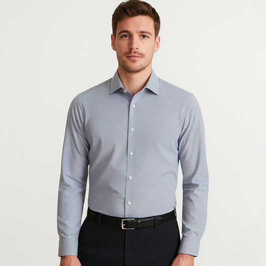 Essential Cotton-Linen Long-Sleeve Shirt - oukumen