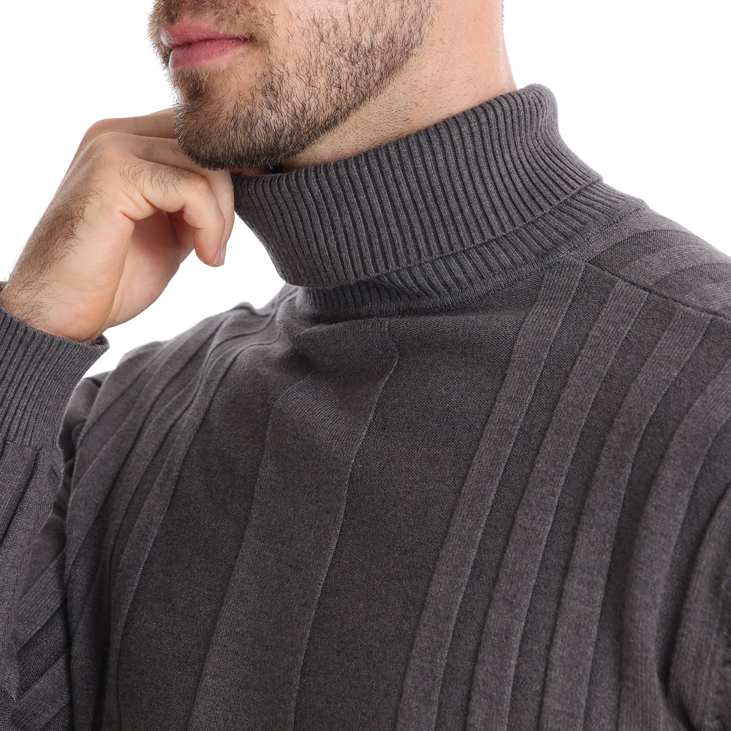 Turtleneck Knitwear Pullover Sweater - oukumen