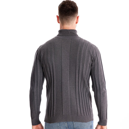 Turtleneck Knitwear Pullover Sweater - oukumen