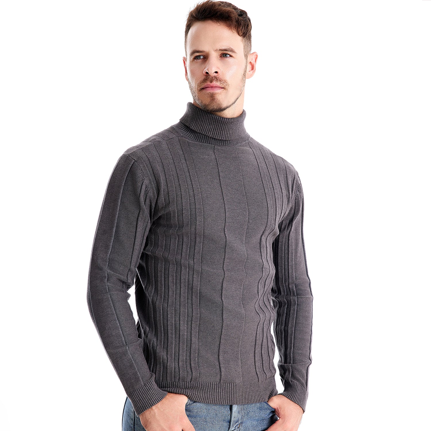 Turtleneck Knitwear Pullover Sweater - oukumen