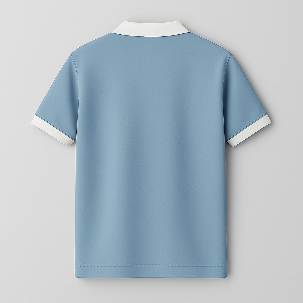 100% Cotton Colorblock Performance Polo - oukumen