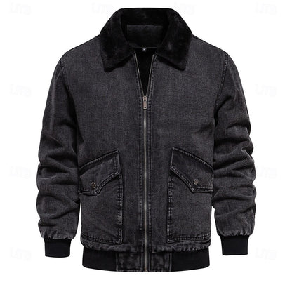 Winter Coat Denim Jacket - oukumen