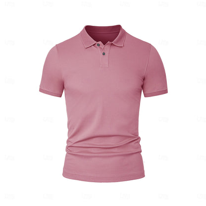Cotton Linen Classic Fit Polo - oukumen
